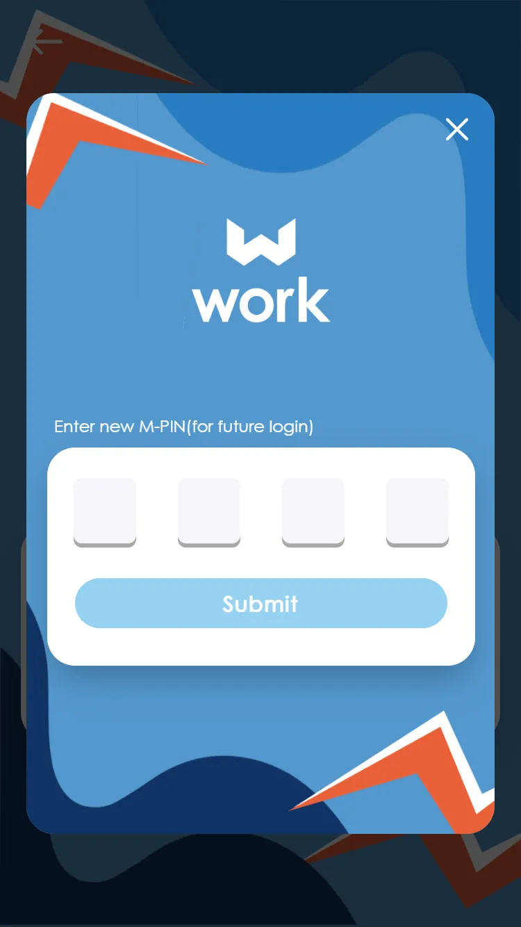 Work App mobile product screen 4