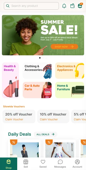 Nteka Ecommerce Platform mobile product screen 2