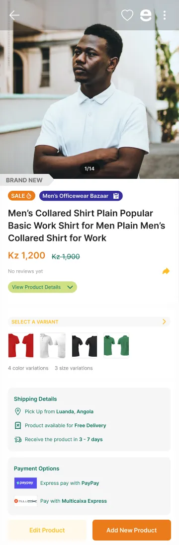 Nteka Ecommerce Platform mobile product screen 3
