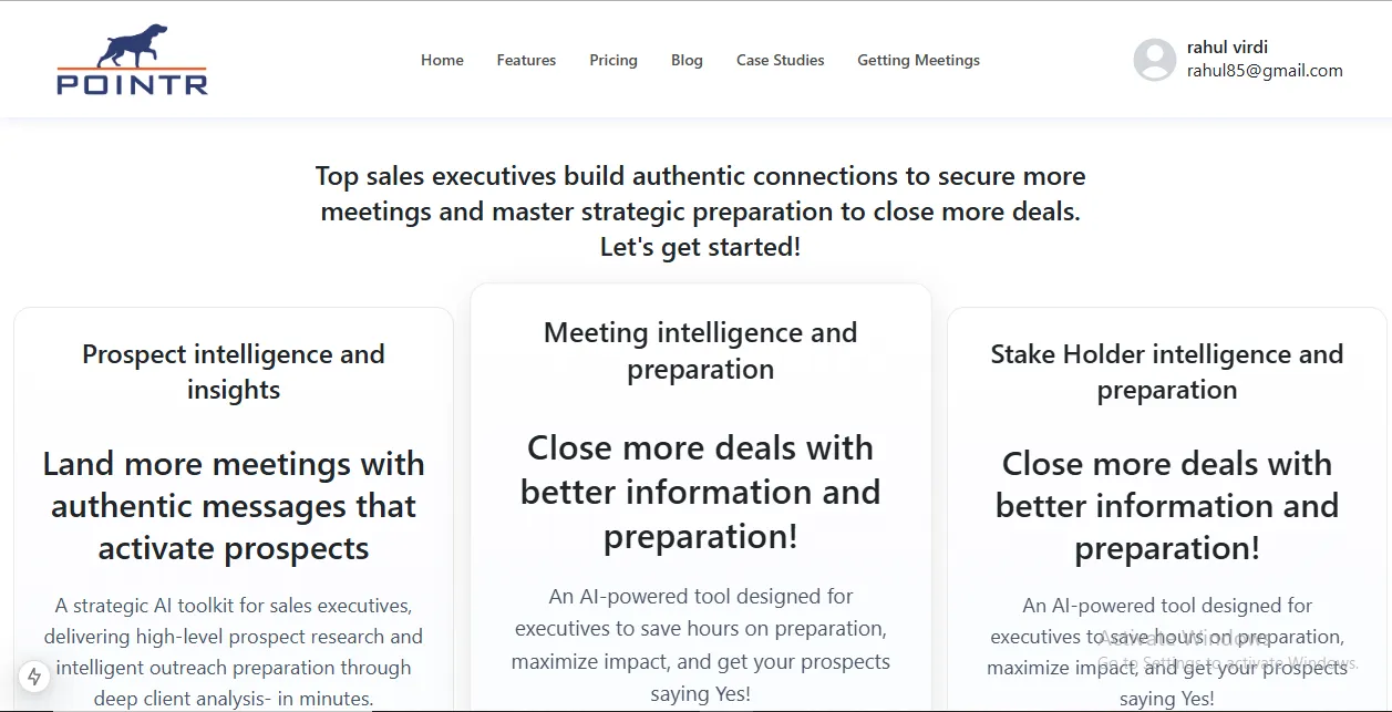 GoPointr product screen 2