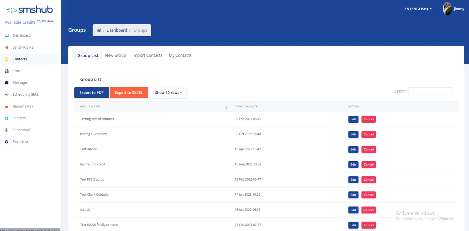 SMS & Email Infrastructure product screen 4