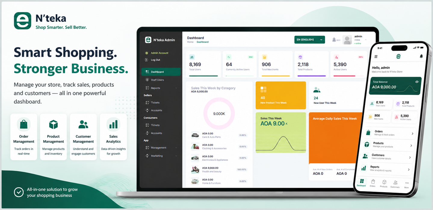 Loja N'Teka shopping platform